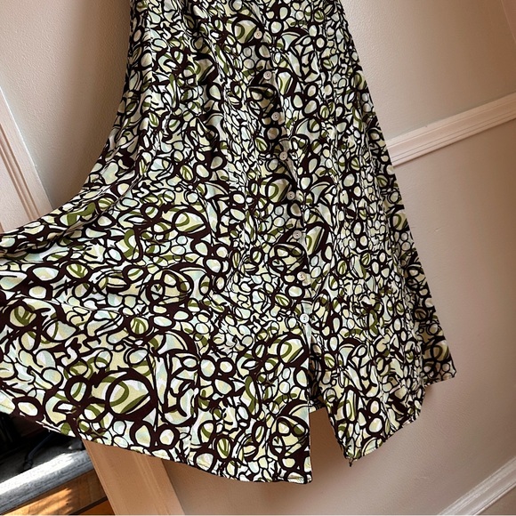 3/$20 💥 Studio 1940 Maxi Dress Front Button Down Collared Smocked Back Teacher - Picture 10 of 17